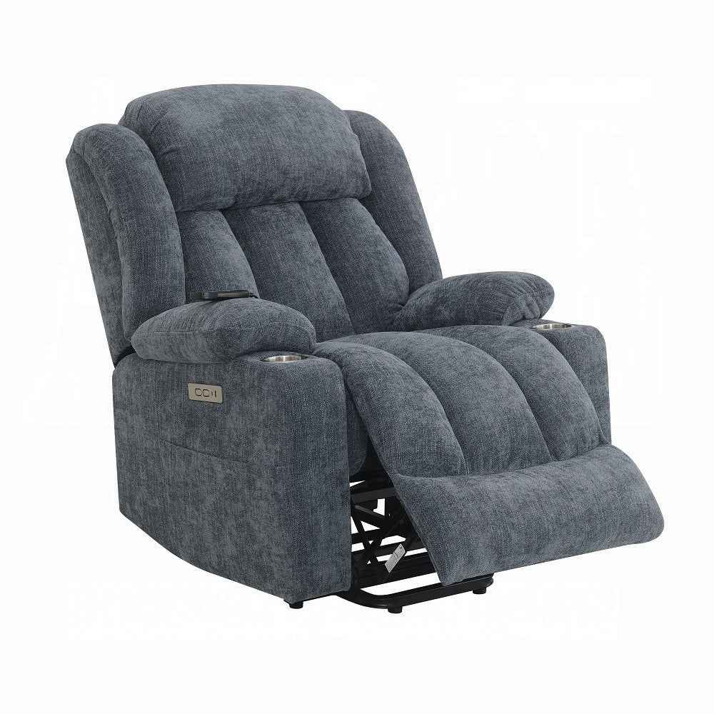 Krabi Power Recliner w/Lift, Heating & Massage - Blue