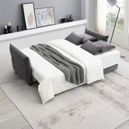 Cais Condo Size Sleeper Sofa w/Storage - Grey