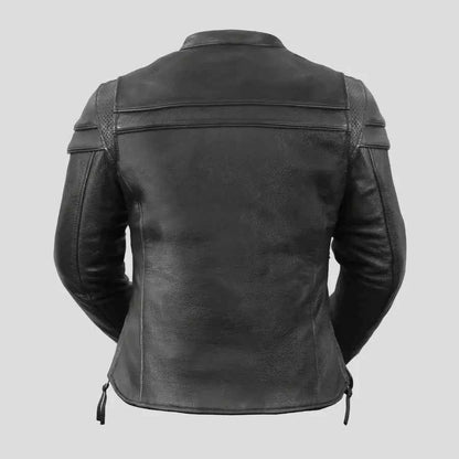 Women's Motorcycle Jacket. Vented Cowhide with Zip-Out Thermal Liner