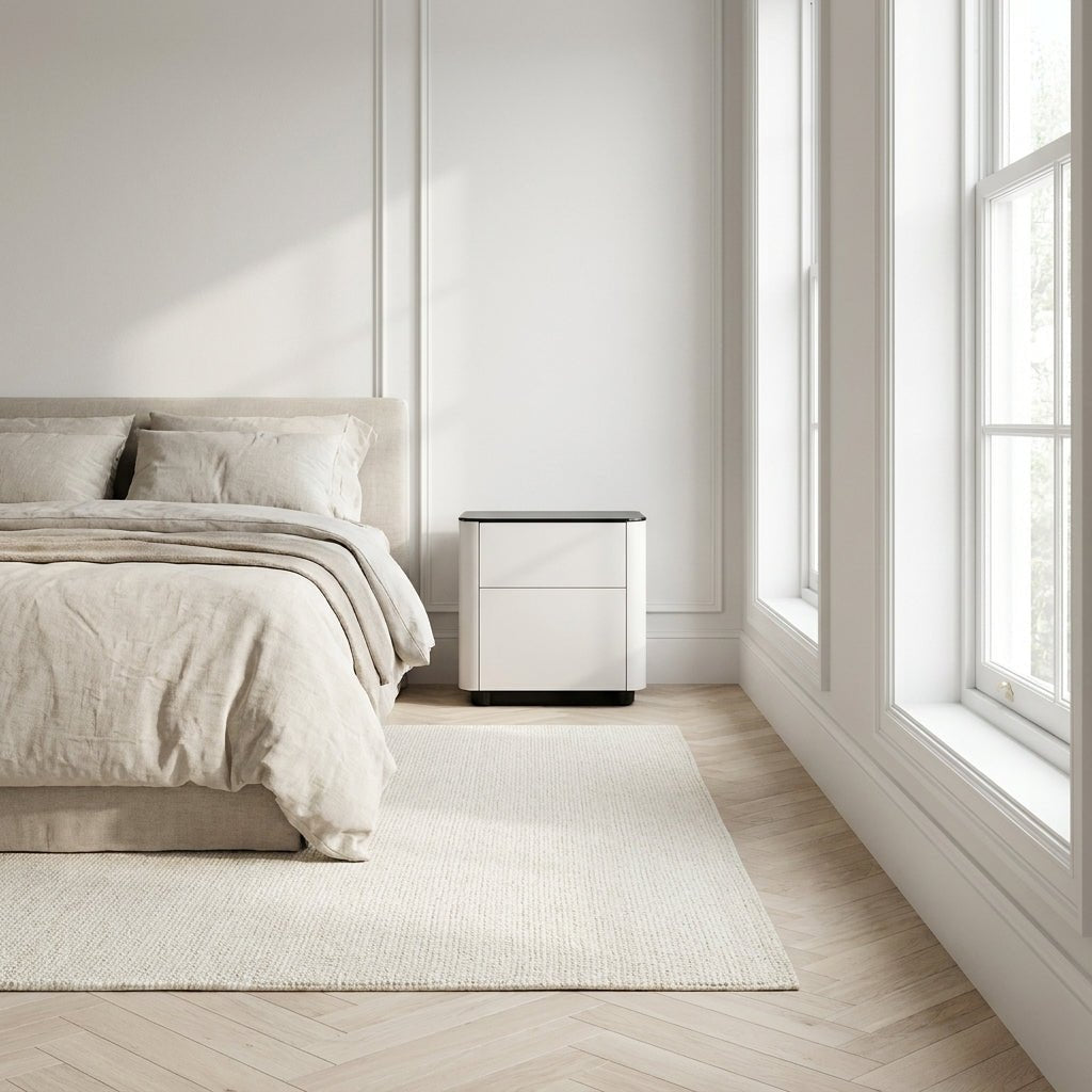 Malaga Two-Drawer Bedside Table