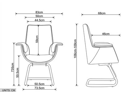 Malmö Premium Leather Visitor Chair