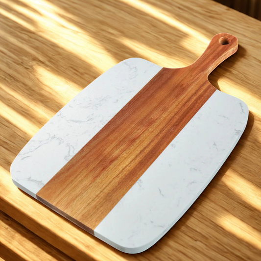 Personalizable Marble Serving Board Set