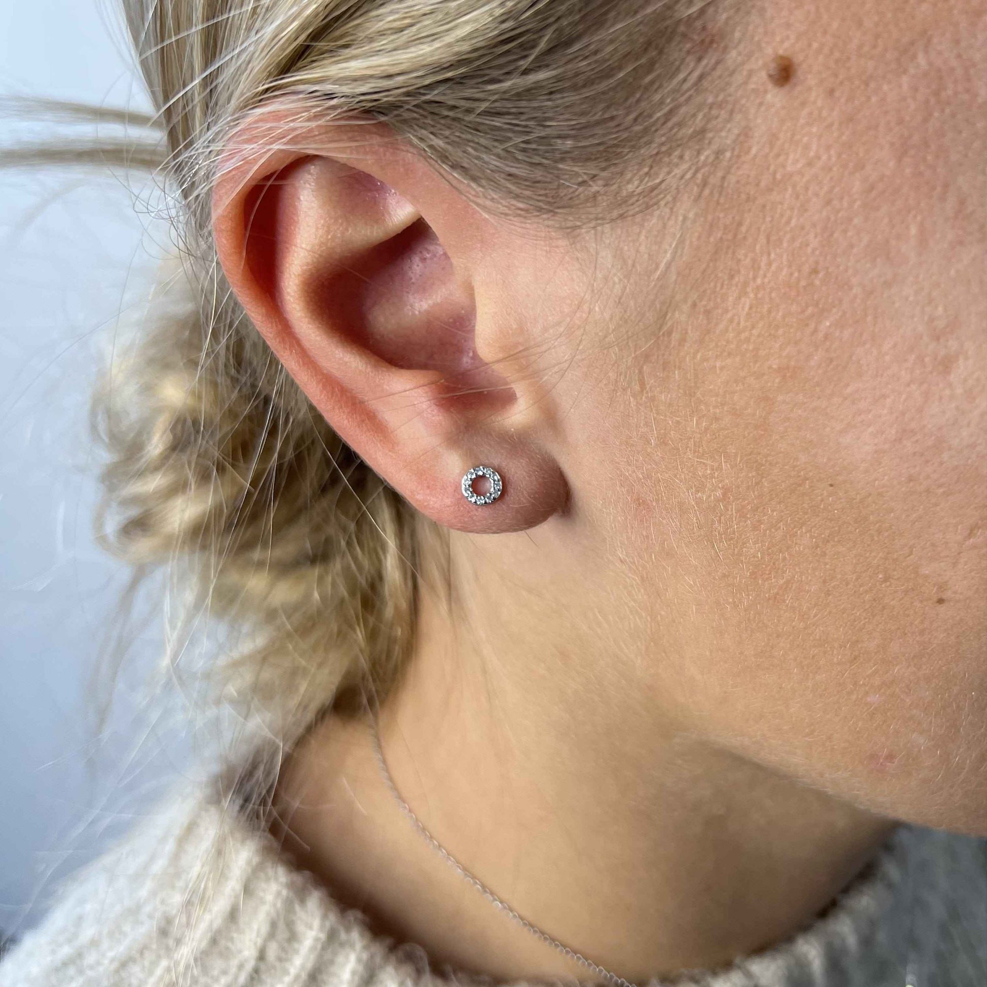 Boucles d'oreilles Cercles en argent sterling