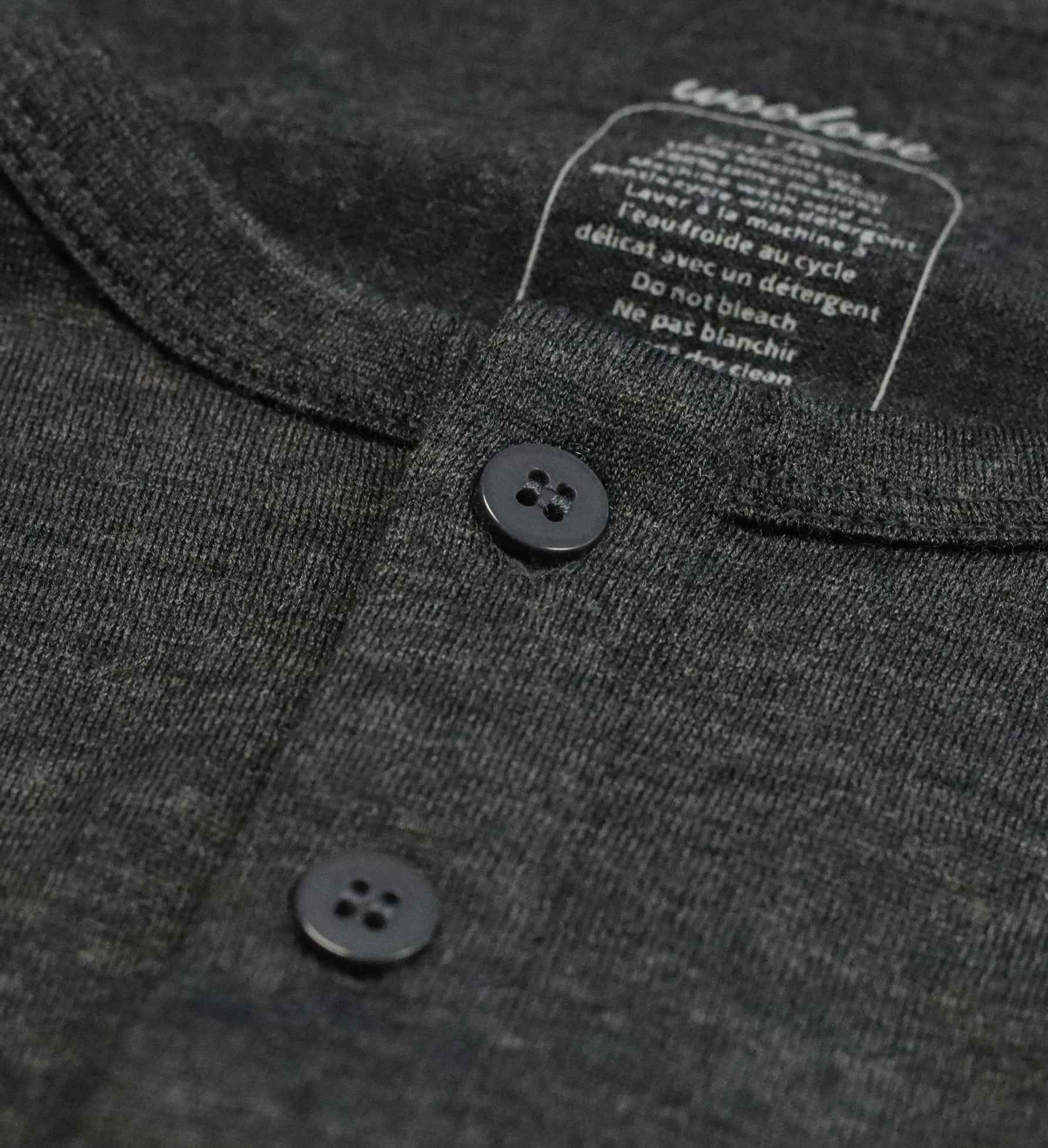 Men's Merino Wool Long Sleeve Henley — Midweight