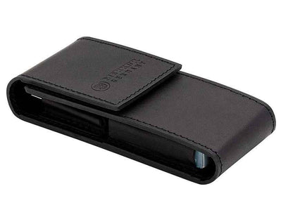 Merkur Leather Case empty for Razor 23001 and 10 Blades, Black
