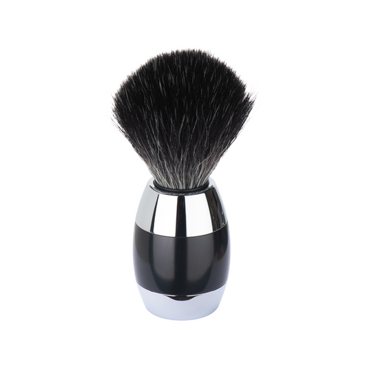 MERKUR Shaving Brush  1201 with Vegan Synthetic Hair in Bright Chrome