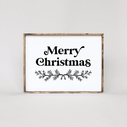 Merry Christmas Large Wood Sign