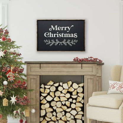 Merry Christmas Large Wood Sign