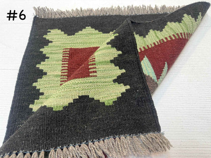 Mini Afghan Kilim Rugs | 2' x 2'