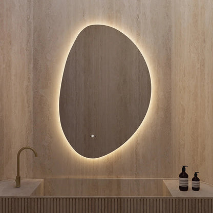 Minimalist LED Bathroom Mirror, Anti-Fog, Touchless Control – 24"x36" / 26"x38"