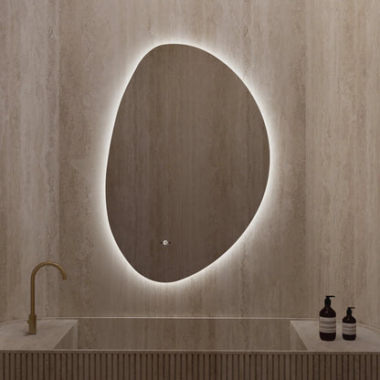 Minimalist LED Bathroom Mirror, Anti-Fog, Touchless Control – 24"x36" / 26"x38"