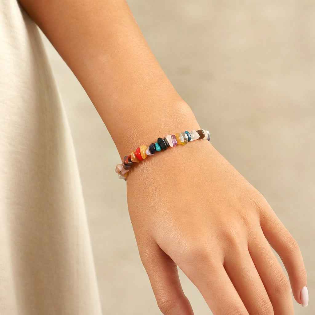 Mix Stone Chip Bracelet