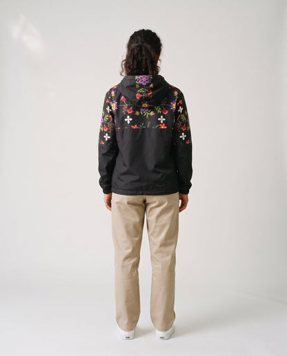 Midnight Bloom Windbreaker