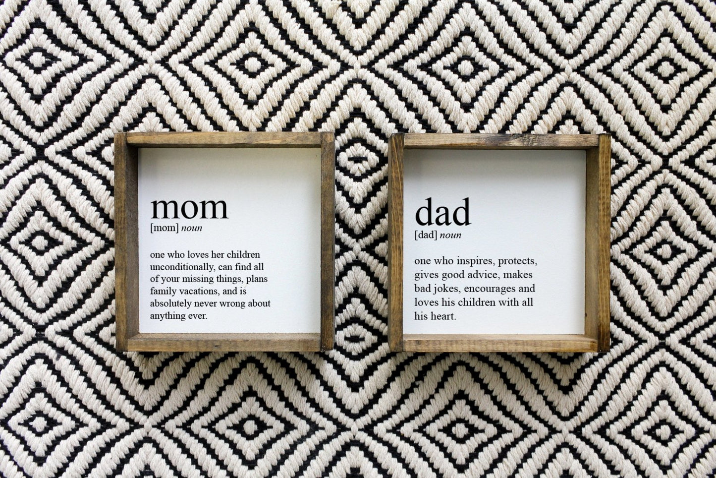 Mom Definition Wood Sign - AURABAGS SHOP