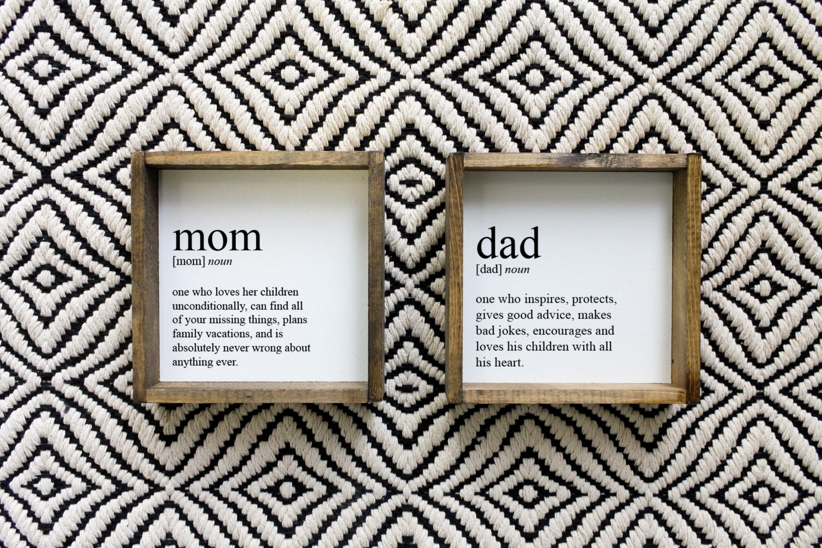 Mom Definition Wood Sign - AURABAGS SHOP