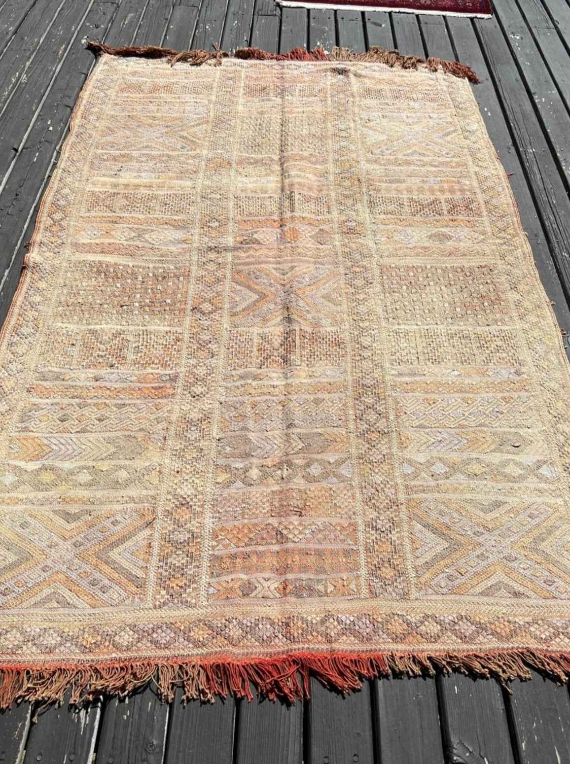 Moroccan Zemmour Sabra Soumak | 3' 8" x 6' 1"