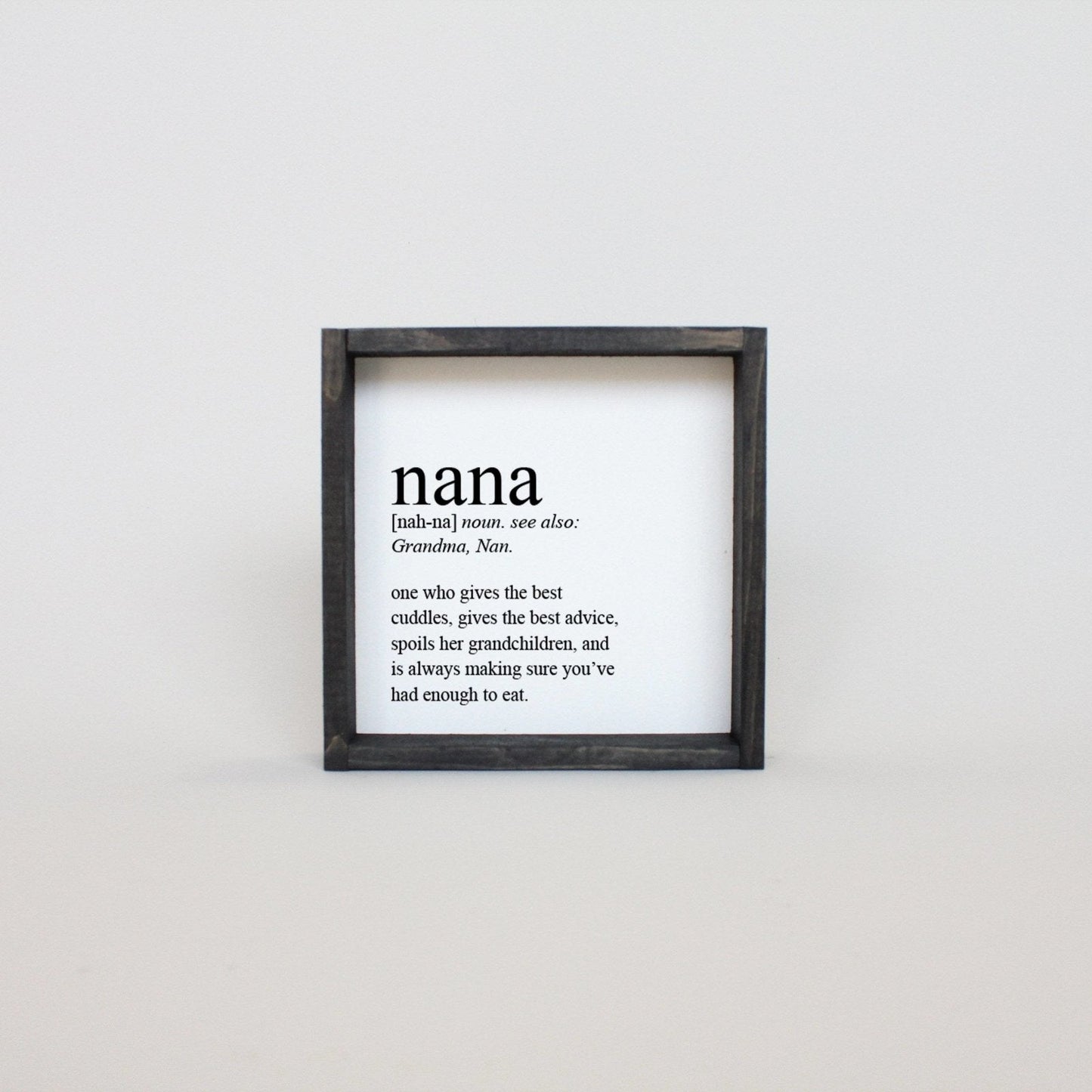 Nana Definition Wood Sign - AURABAGS SHOP