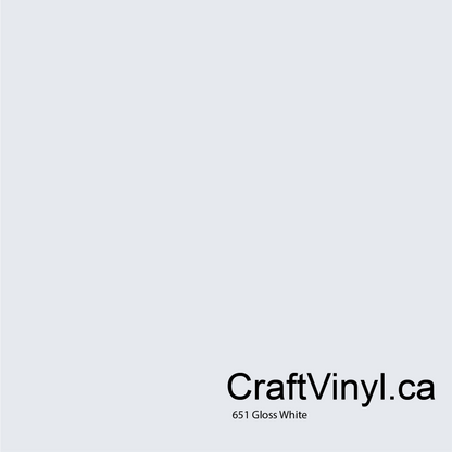 Oracal 651 Glossy White #010 sheets and rolls