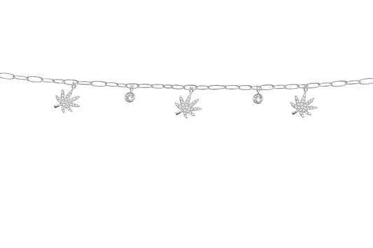 SILVER CHARMED BRACELET