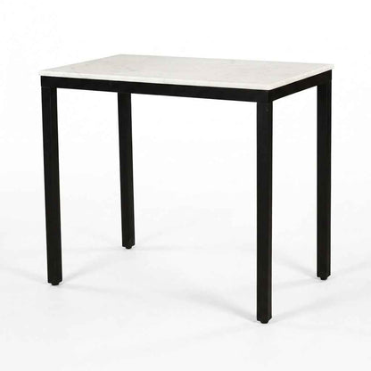 Pemberton Marble Mini Desk White
