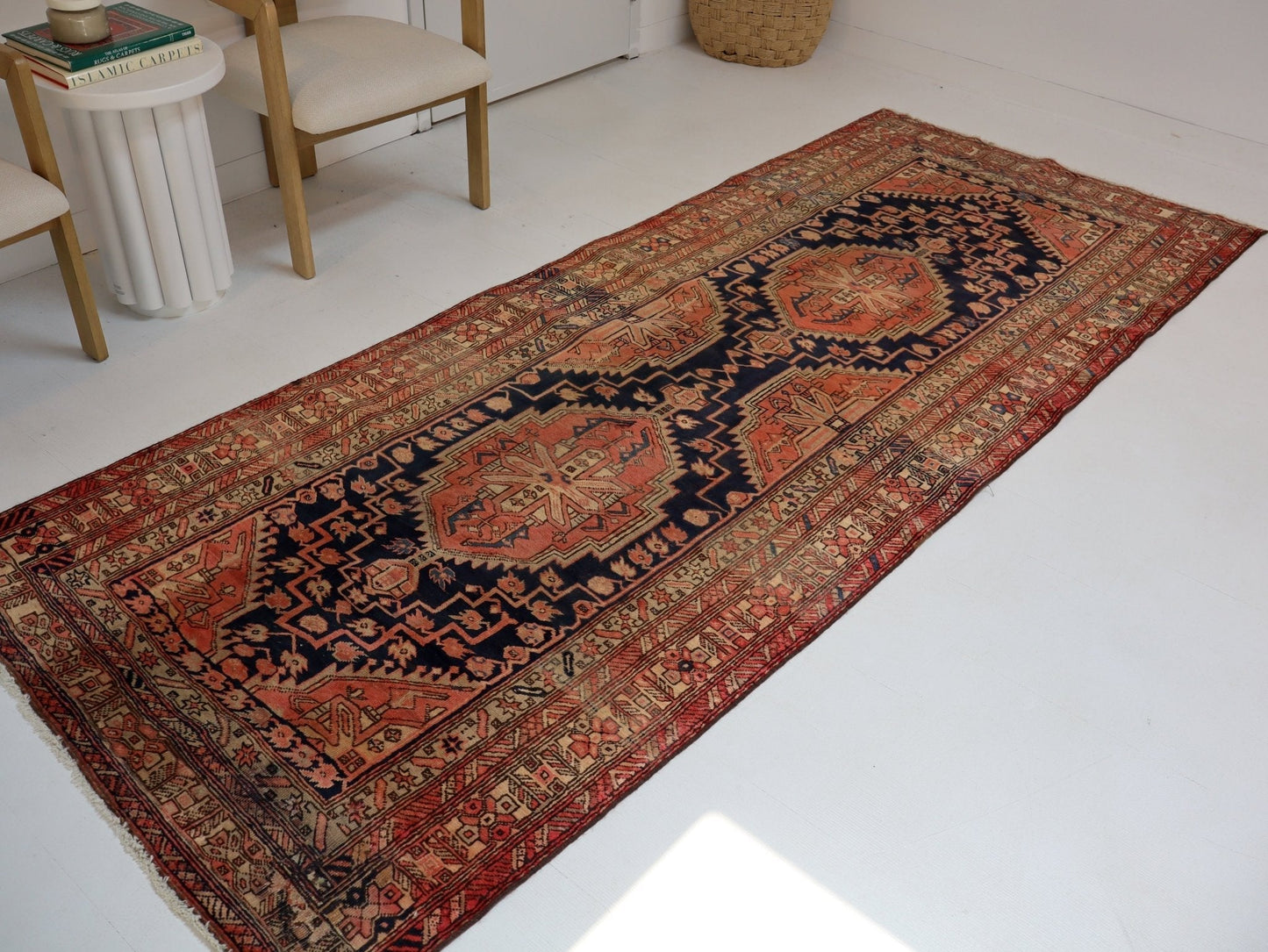 Für Todd reserviert - Persischer Aserbaidschanischer Läufer Teppich | 4' 1” x 10' 3"