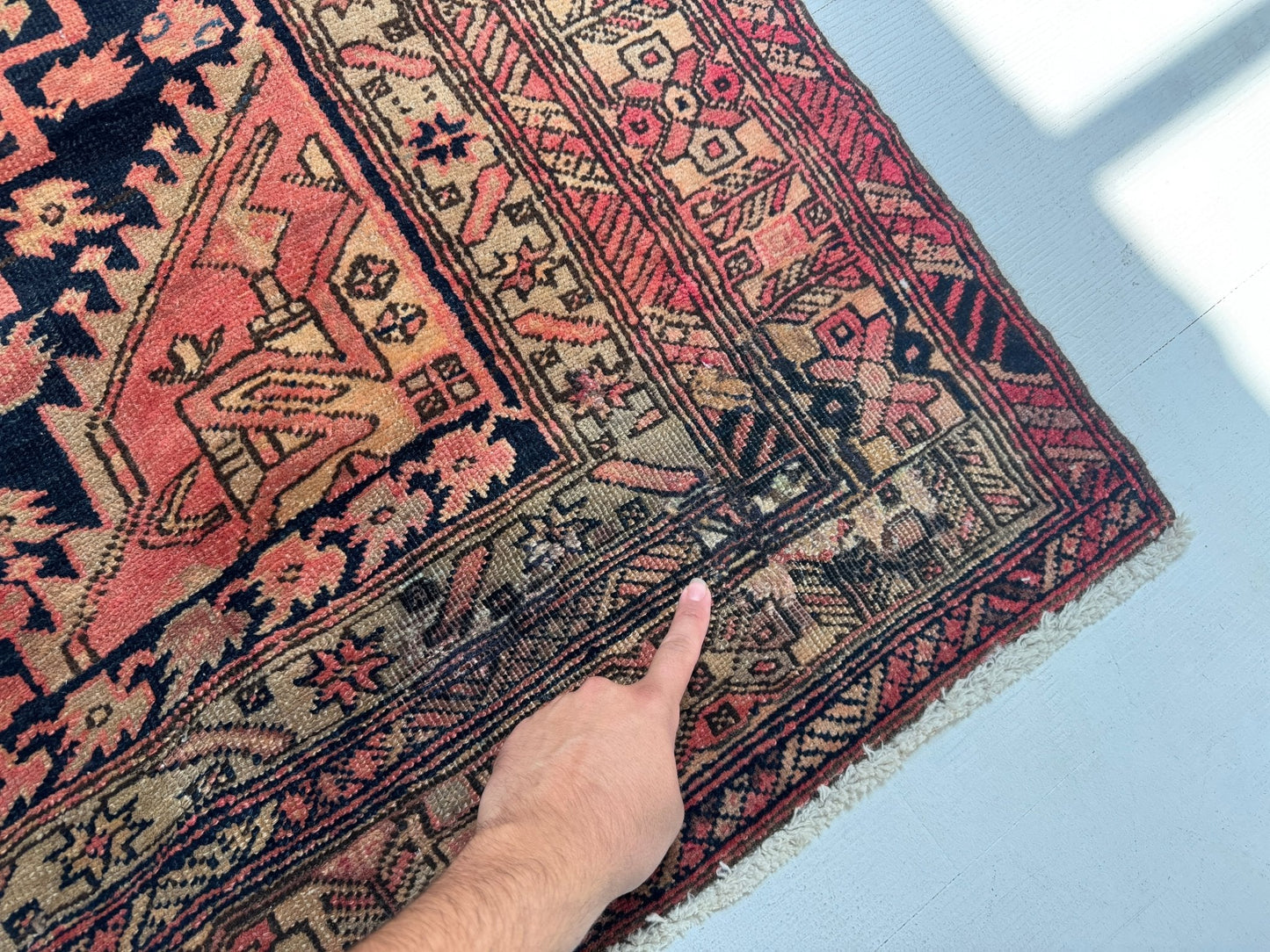 Für Todd reserviert - Persischer Aserbaidschanischer Läufer Teppich | 4' 1” x 10' 3"