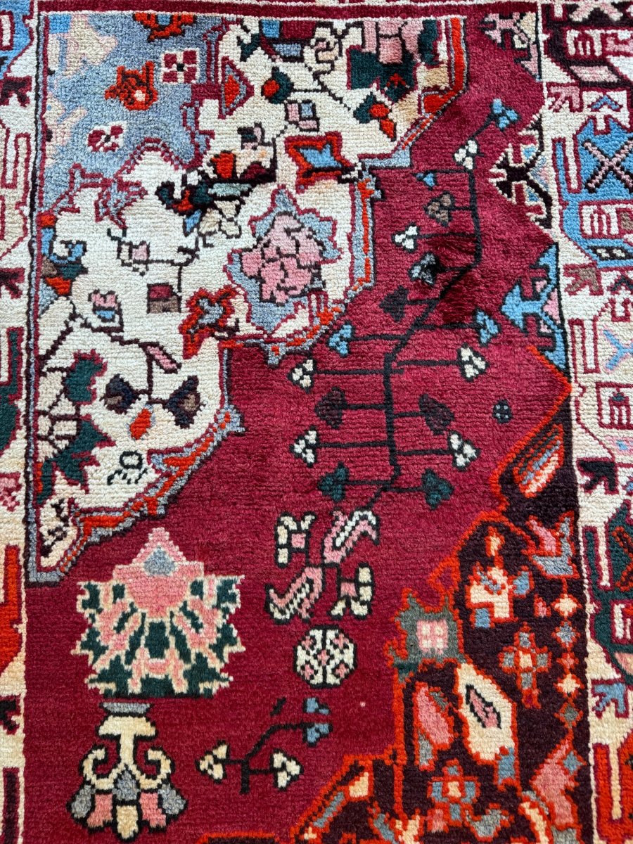 Persian Bakhtiari Wagireh Rug | 2' 5" x 3' 11"