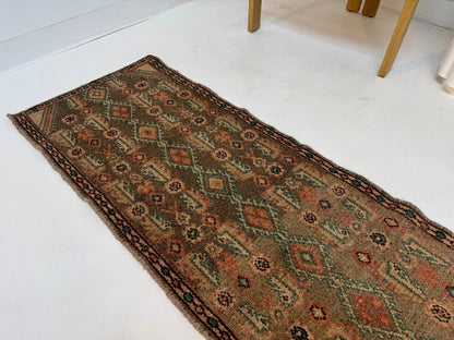 Persian Borujerd Runner Rug | 1' 10” x 6' 5"