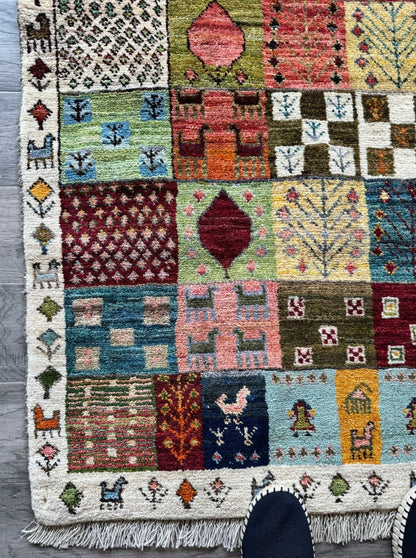 Persian Gabbeh Rug | 2' 10" x 3' 10"