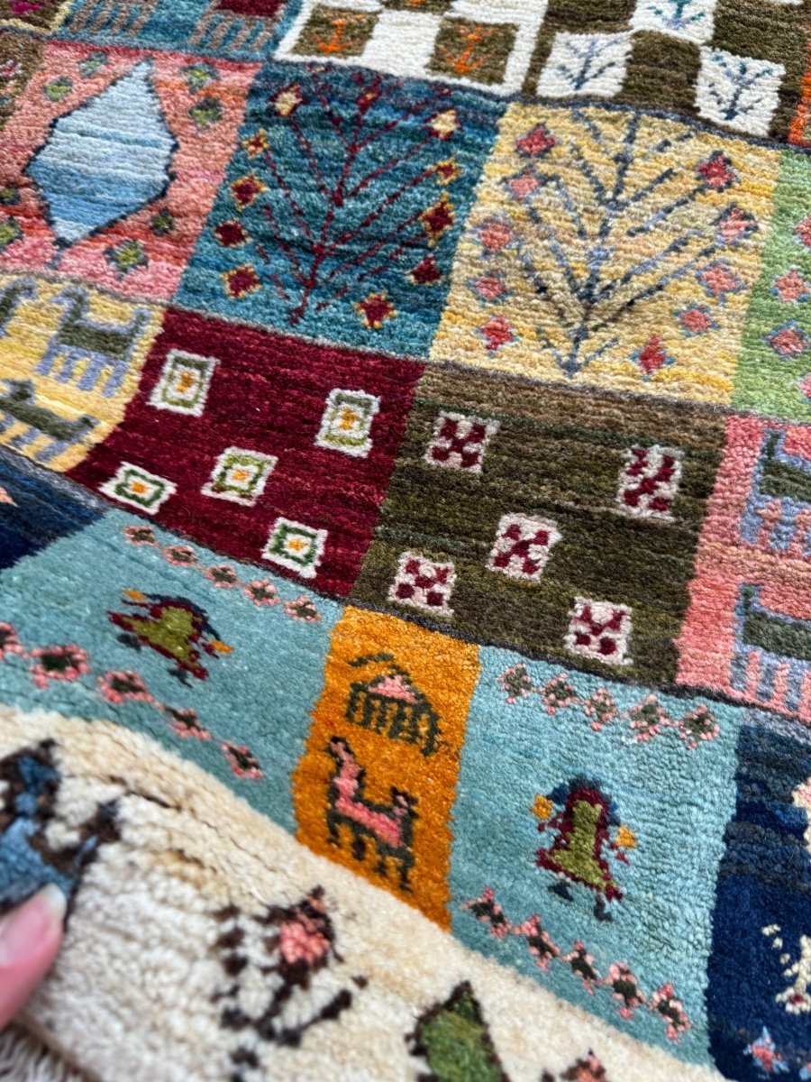 Persian Gabbeh Rug | 2' 10" x 3' 10"