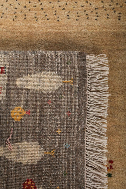 Persian Gabbeh Rug | 2' 9"	x 4'