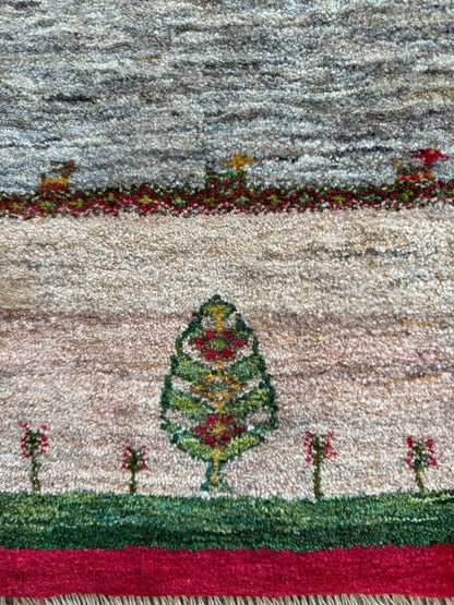 Persian Gabbeh Rug | 2' 9" x 4'