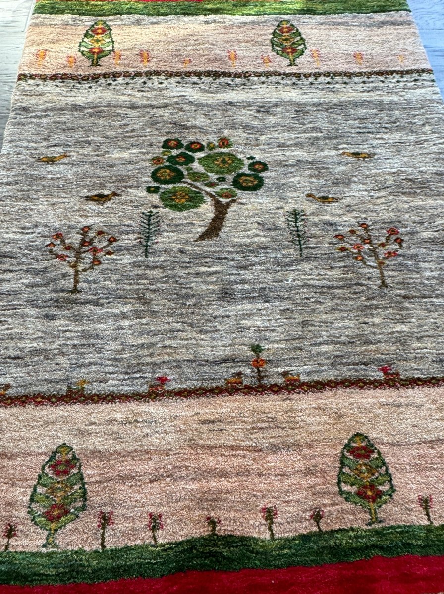 Persian Gabbeh Rug | 2' 9" x 4'