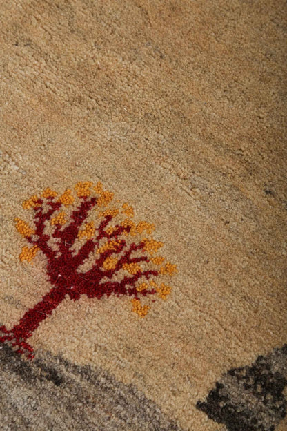Persian Gabbeh Rug | 2' 9"	x 4'