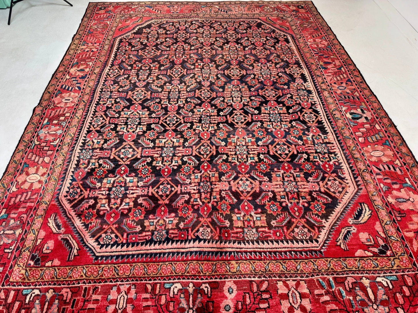 Persian Hamadan Rug | 7' 9” x 10'