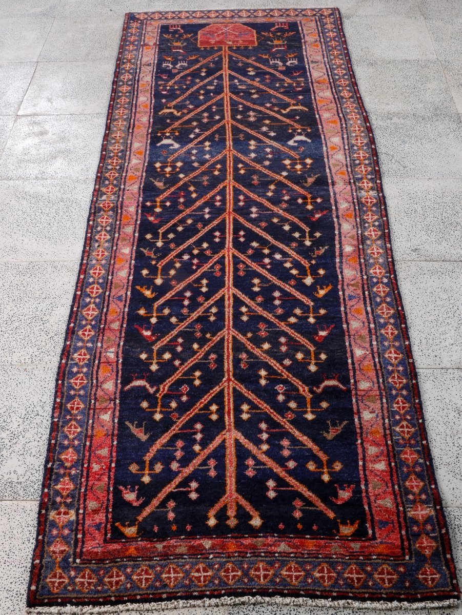 Persian Hamadan Runner Rug | 3' 1” x 8' 9"