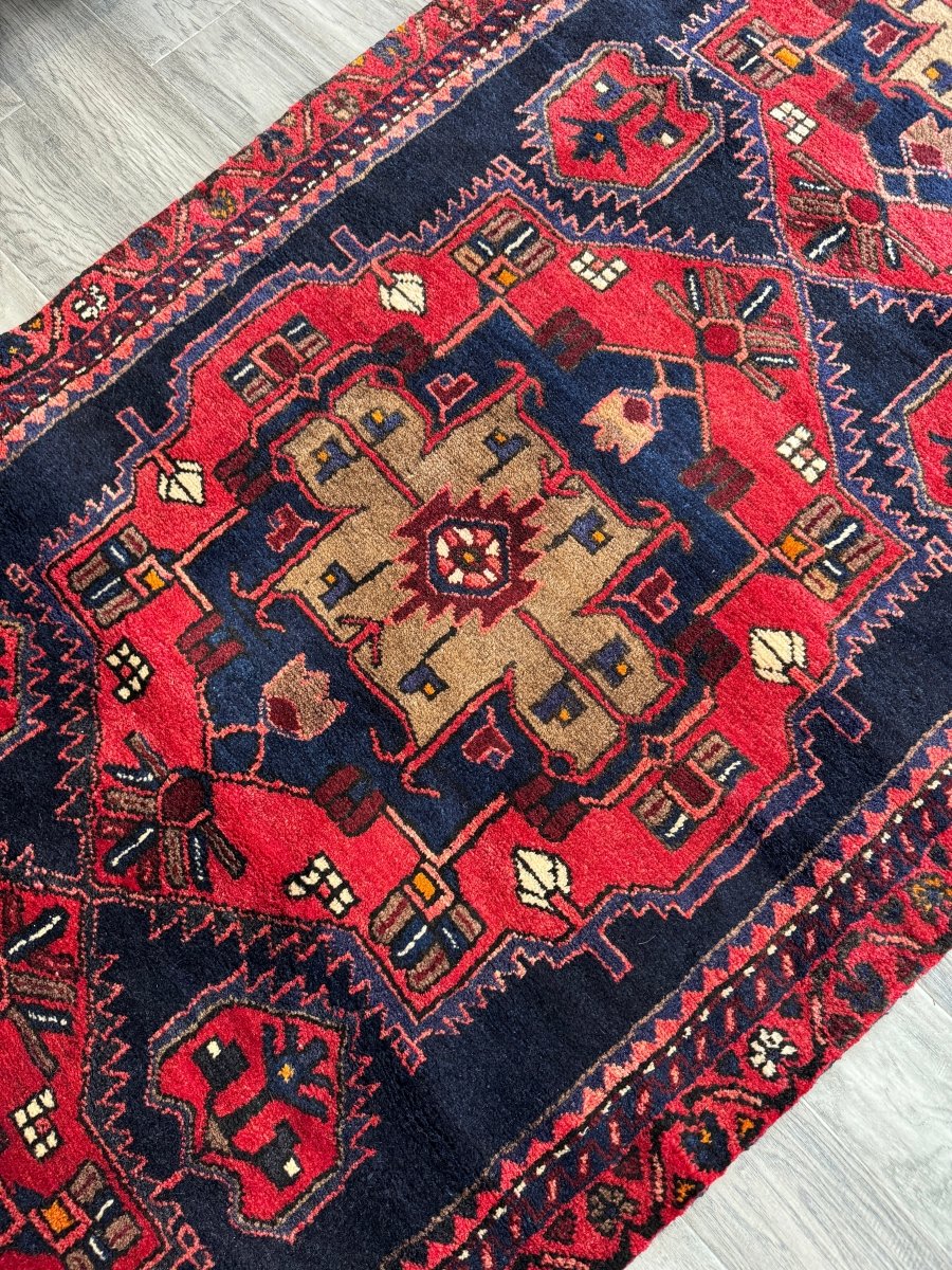 Persian Hamadan Runner Rug | 3' 3" x 9' 10"