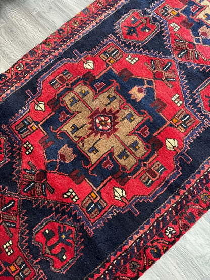 Persian Hamadan Runner Rug | 3' 3" x 9' 10"