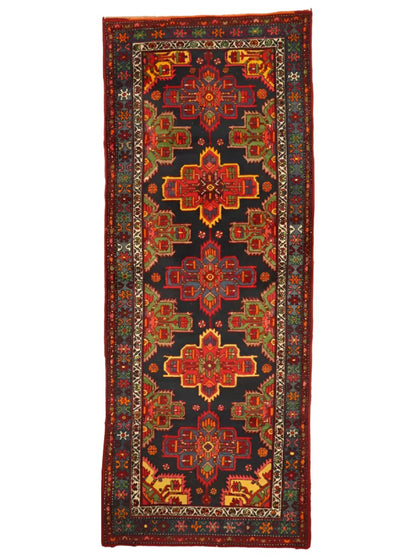 Persian Hamadan Runner Rug | 3' 5" x 8' 3"