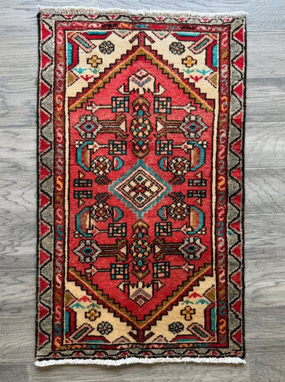 Persian Hamedan Rug | 1' 10" x 3' 1"