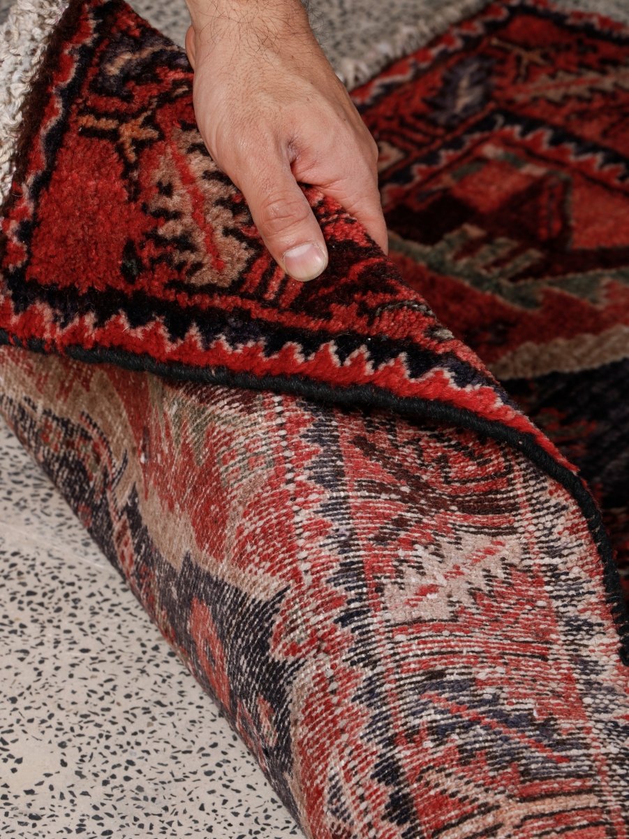 Persian Hamadan Runner Rug | 3' 5” x 10' 8"