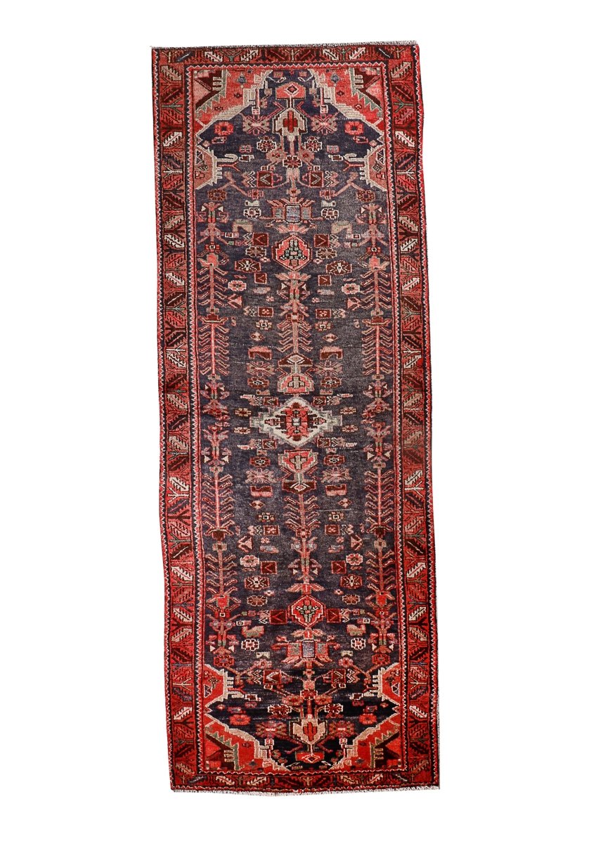 Persian Hamadan Runner Rug | 3' 5” x 10' 8"