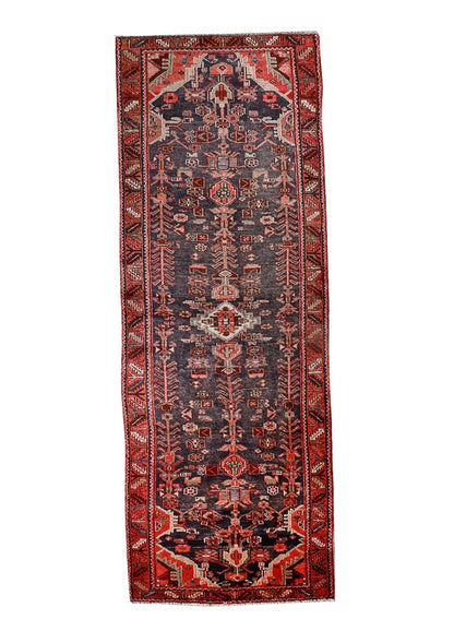 Persian Hamadan Runner Rug | 3' 5” x 10' 8"