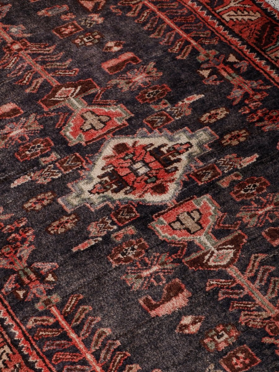 Persian Hamadan Runner Rug | 3' 5” x 10' 8"