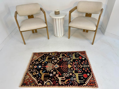 Persian Ilam Rug | 2' 6” x 3' 7"