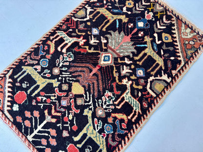 Persian Ilam Rug | 2' 6” x 3' 7"