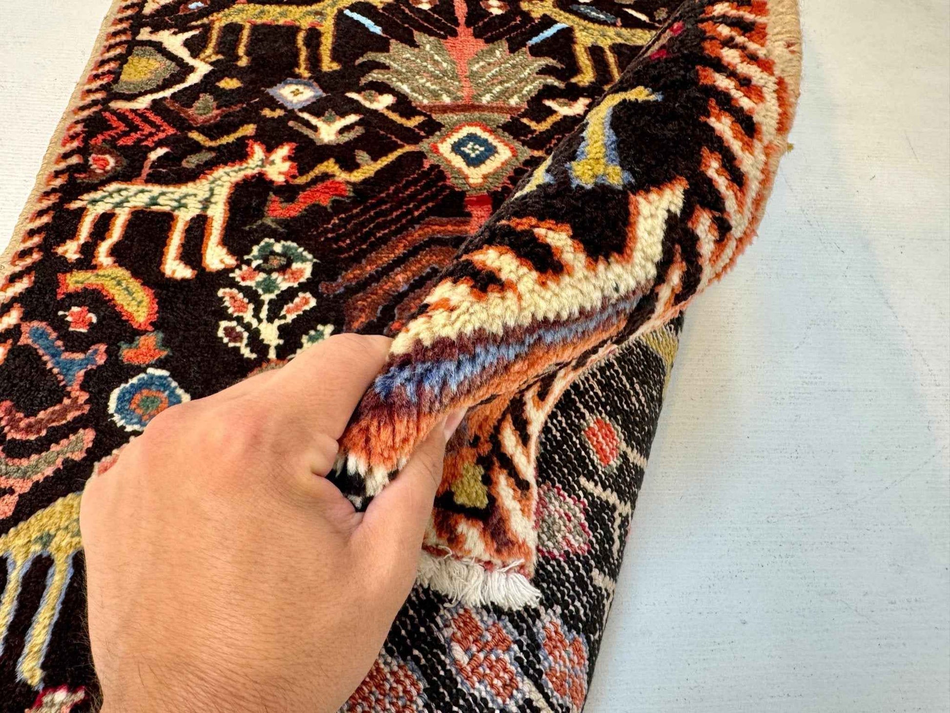 Persian Ilam Rug | 2' 6” x 3' 7"