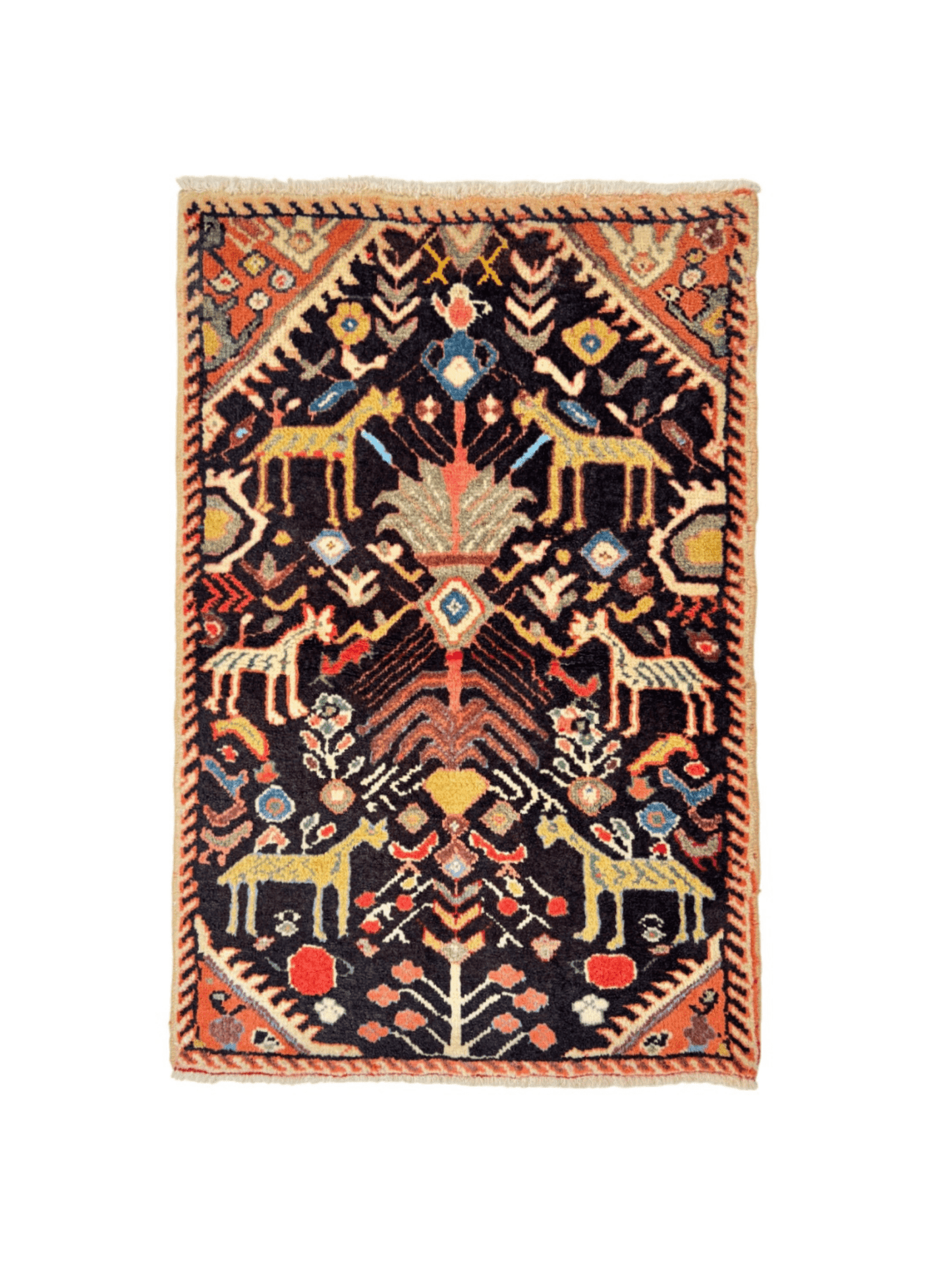 Persian Ilam Rug | 2' 6” x 3' 7"