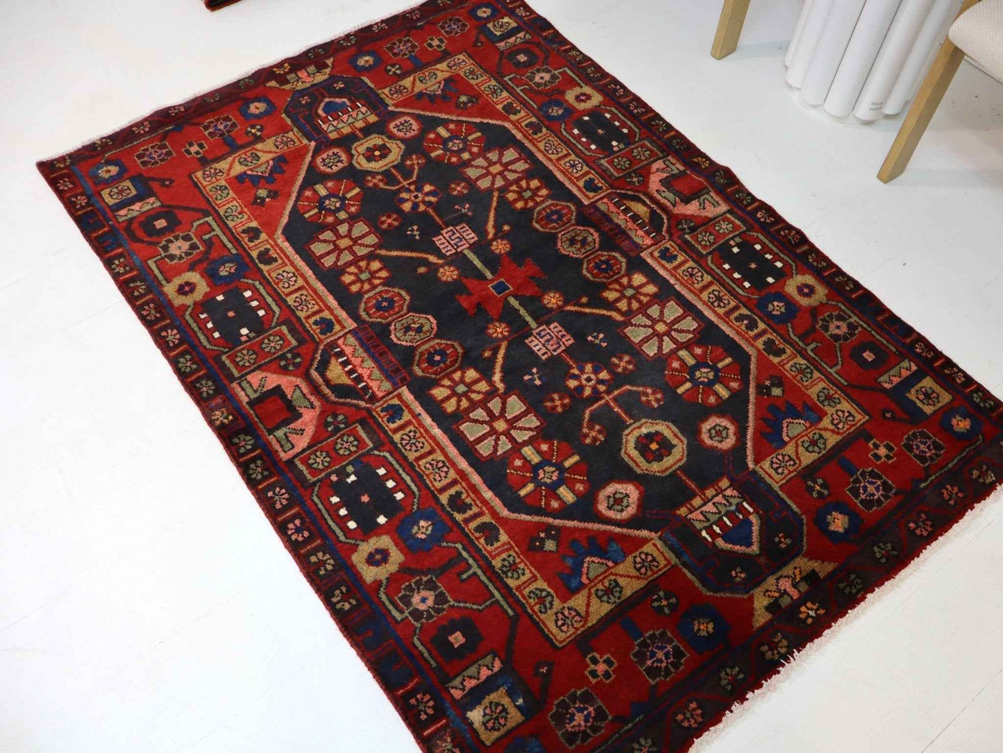 Persian Hamadan Rug | 3' 9” x 5' 3"