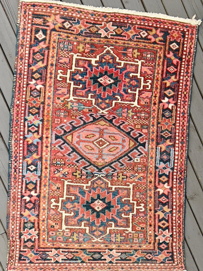Persian Karaja Rug | 4' 7" x 3'